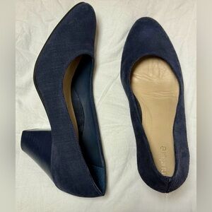 Nurture Adonia vessel blue suede pumps shoes heels size 7.5